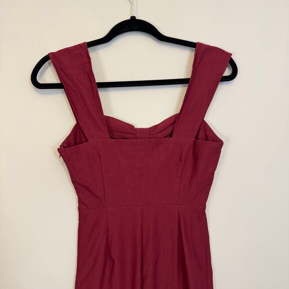 Fervour ModCloth Mini Dress XS Red Corset Sheath Ruched Fitted Evening Party - Picture 4 of 7